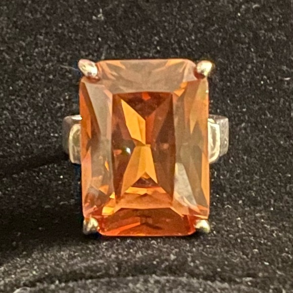 🤩 NEW LISTING! Women’s Elbaite Ring in 925 Silver Orange Stone - Picture 4 of 7